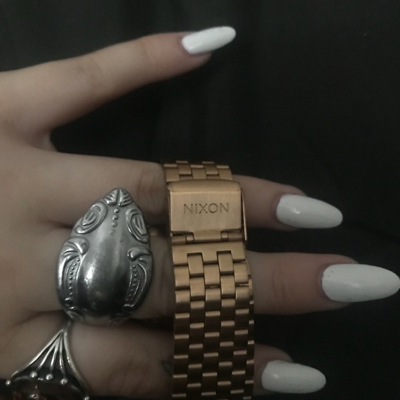 Rose Gold Women’s Nixon Watch - Picture 2 of 3